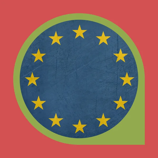 European Union marker button — Stock Photo, Image