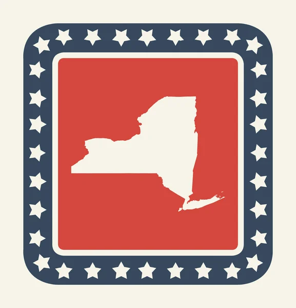 New York American state button — Stock Photo, Image