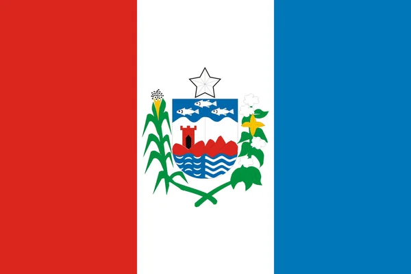Bandeira estadual de Alagoas no Brasil — Fotografia de Stock
