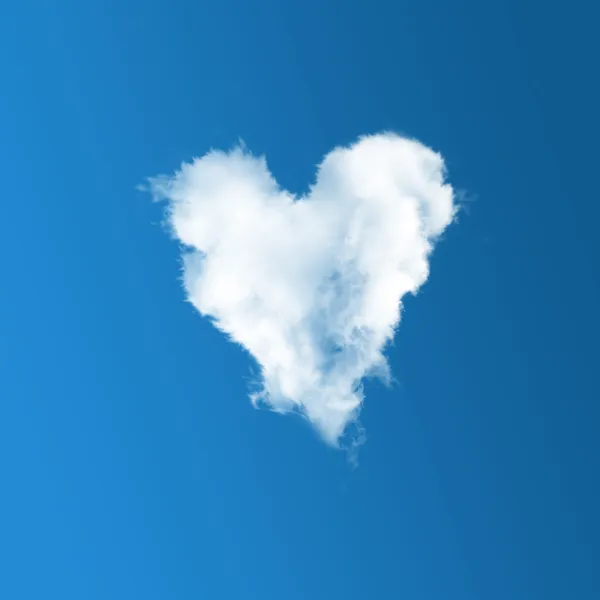 Cloud-shaped heart — Stock Photo, Image