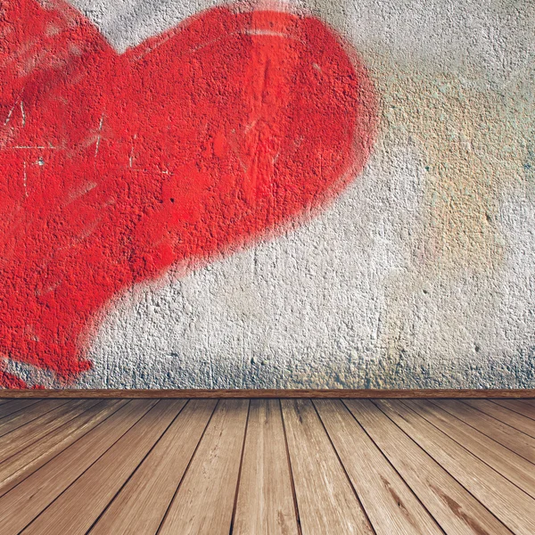 Empty interior of vintage room - wall and floor — Stock Photo, Image