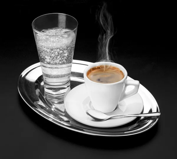 Café e água gaseificada Fotografia De Stock