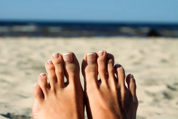 Dag på stranden — Stockfoto