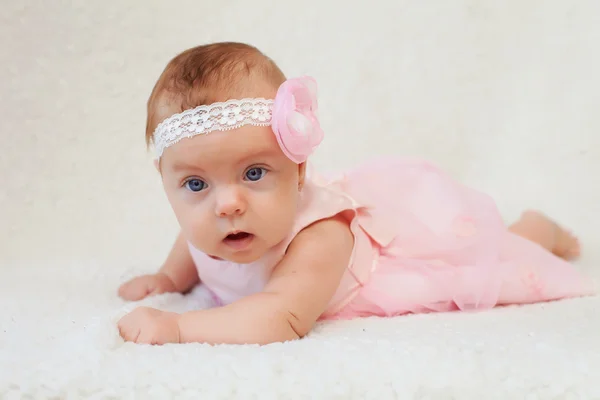 Newborn baby (at the age of 3 months) Stock Picture