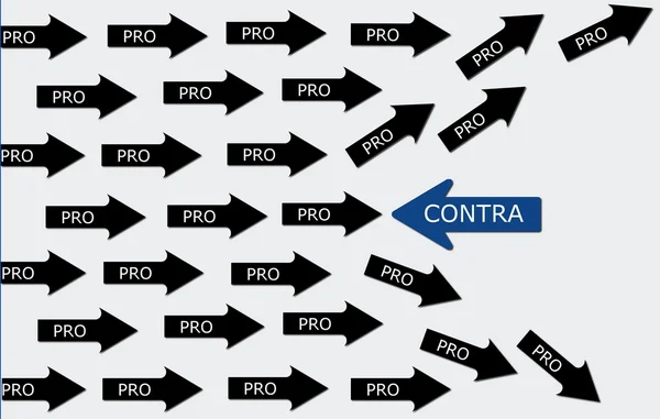 Pro i contra Poczęcia — Zdjęcie stockowe