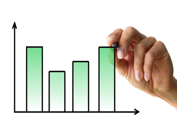 Hand zeichnet Diagramm — Stockfoto