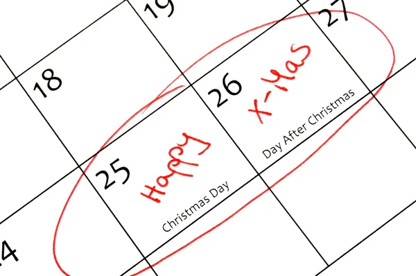 Kalenderkennzeichnung — Stockfoto