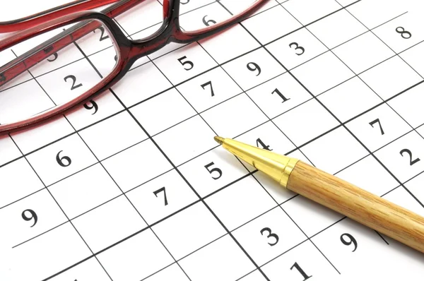 Sudoku-spel — Stockfoto