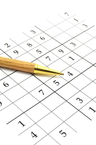 Jogo de Sudoku — Fotografia de Stock