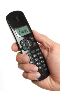 el bir telefon tutarak