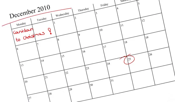 Marcação do calendário — Fotografia de Stock