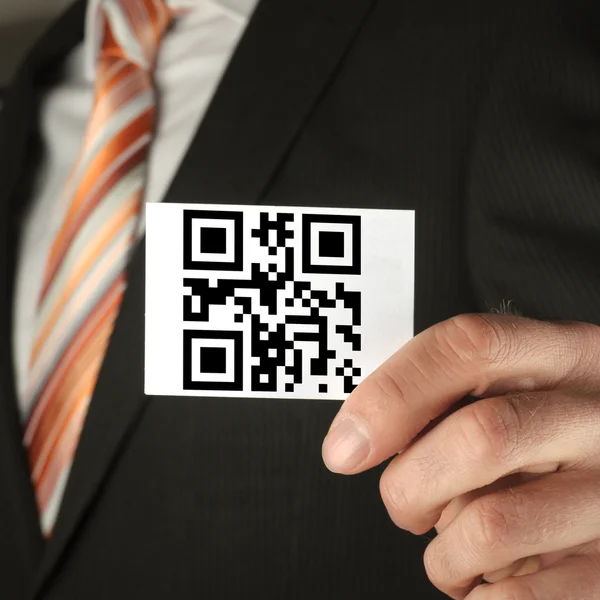 Conceito com código qr — Fotografia de Stock