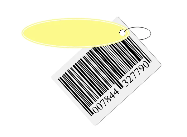 Barcode mit Beschriftung — Stockfoto