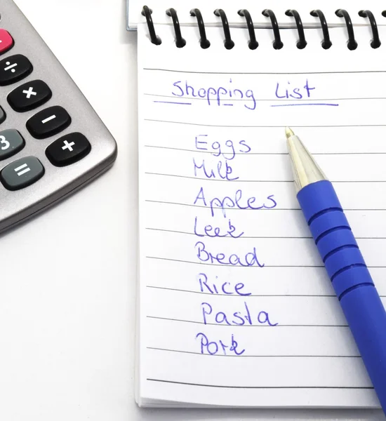 Shopping List — Stok fotoğraf