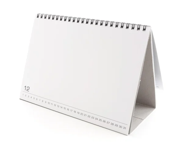 Calendário de desktop em branco — Fotografia de Stock