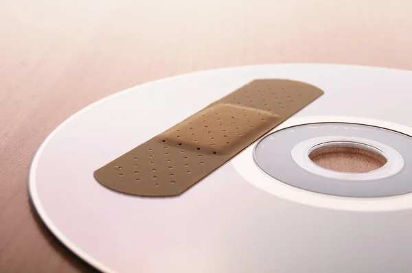 Cd with software patch — Stock Photo, Image