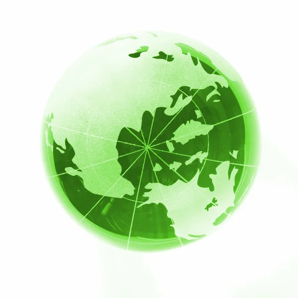 Färgat glas globe — Stockfoto