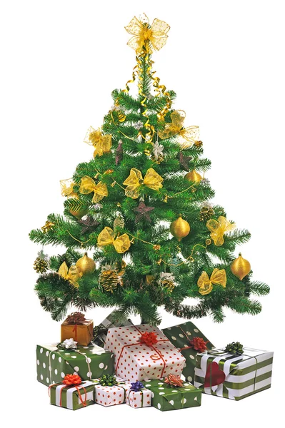 Albero di Natale decorato — Foto Stock