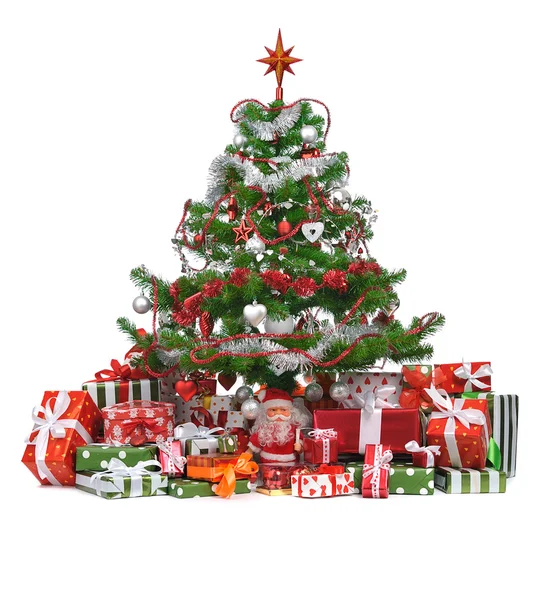 Albero di Natale decorato — Foto Stock