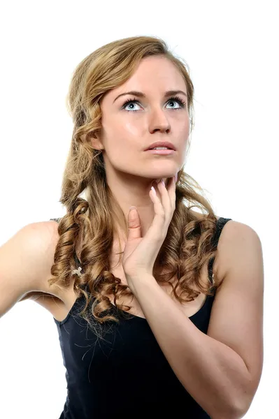 Portrait of blonde girl — Stock Photo, Image