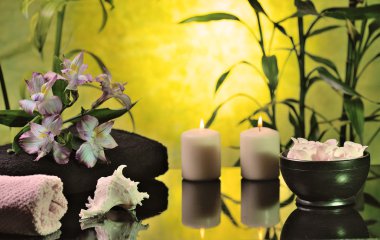 Spa natürmort bambu