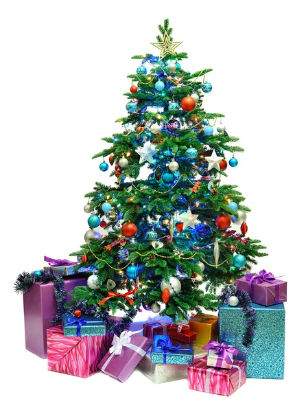 Madalyalı Noel ağacı — Stok fotoğraf