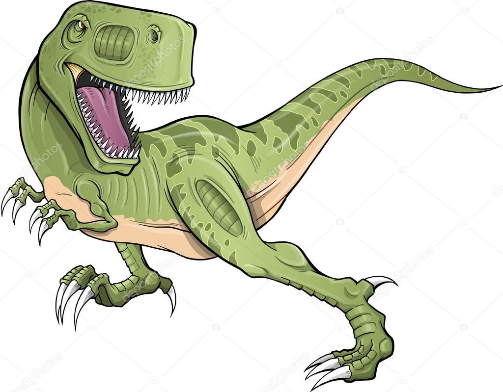 Ilustração Vetorial De Dinossauro De Desenho Animado, Tyrannosaurus Rex,  Livro De Colorir Para Crianças Royalty Free SVG, Cliparts, Vetores, e  Ilustrações Stock. Image 197598117