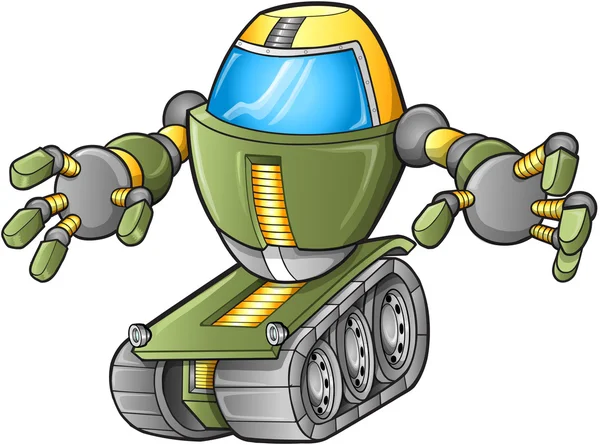 Kötü robot tank vektör — Stok Vektör