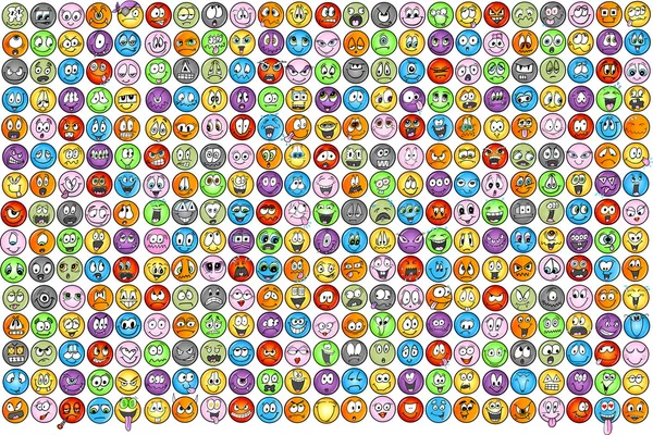 Emoticones Emoción Icono Vectores — Vector de stock