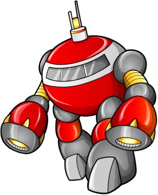 büyük savaşçı robot Robot asker vektör