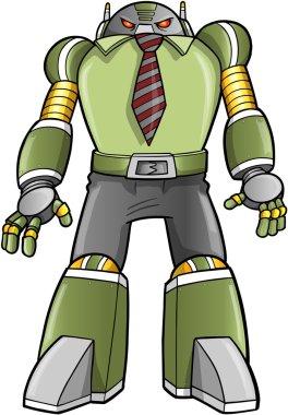büyük savaşçı robot Robot asker vektör