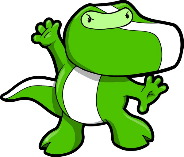 Crocodilo crocodilo Ninja Vector — Vetor de Stock