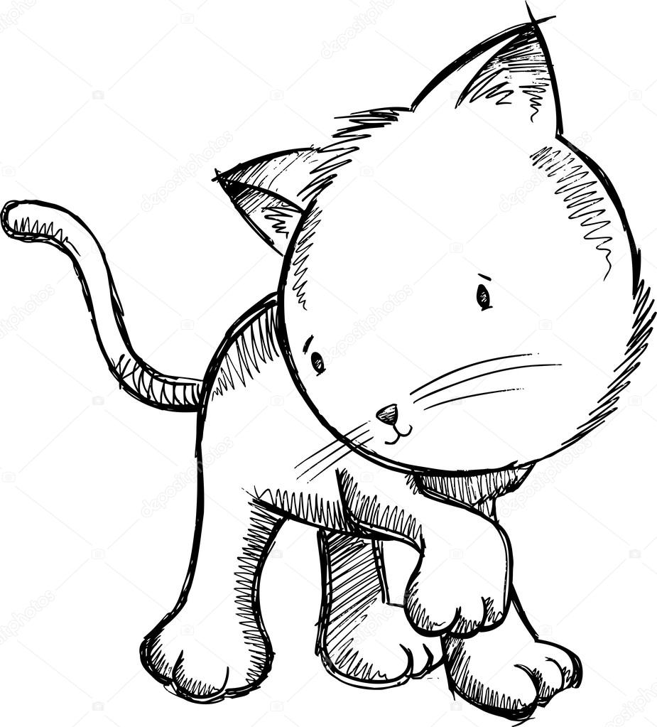 子猫猫ベクター イラストをスケッチします ストックベクター C Misterelements 子猫猫ベクター イラストをスケッチします ストックベクター C Misterelements