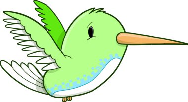 şirin uğultu kuş vektör sanat