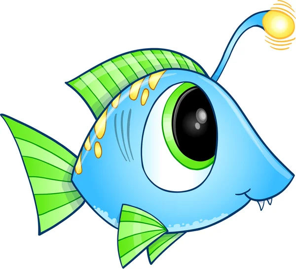 Cute Fish Vector Art — Stock Vector