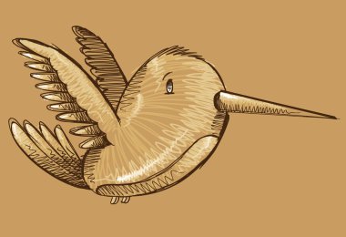 uğultu kuş kroki doodle