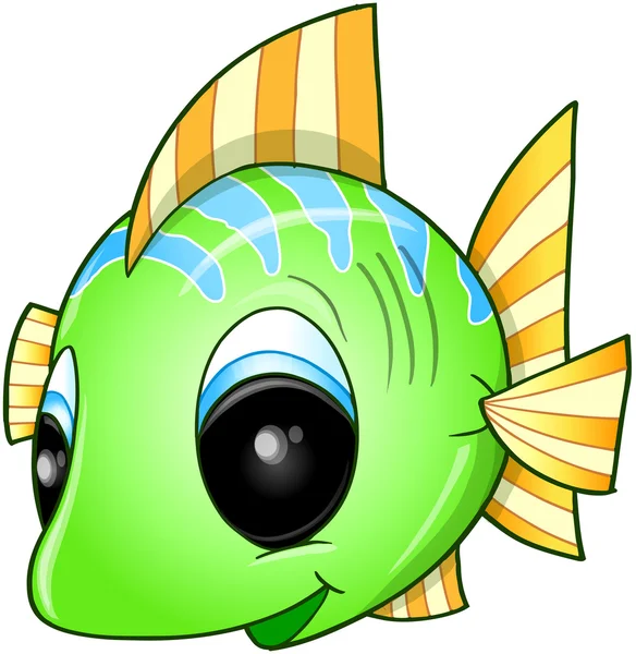 Cute Fish Vector Art — Stock Vector