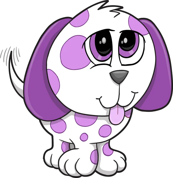 Χαριτωμένο κουτάβι σκυλί διανυσματικά εικονογράφηση τέχνη — Διανυσματικό Αρχείο