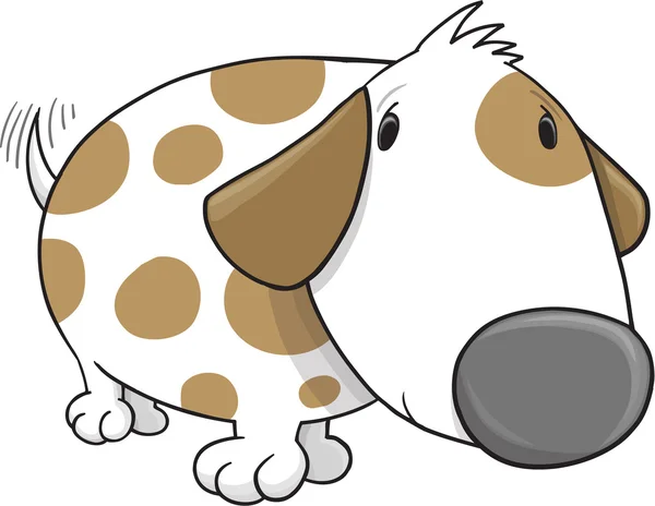 Милий цуценя собака Векторні ілюстрації Мистецтво — стоковий вектор