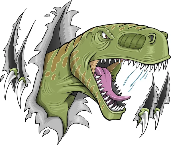 Tyrannosaurus rex dinosaurie vektor illustration — Stock vektor