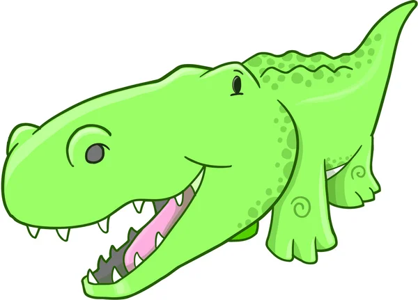 Cute Alligator Vector — Stock Vector