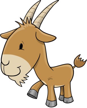 çiftlik keçi vektör çizim sanat