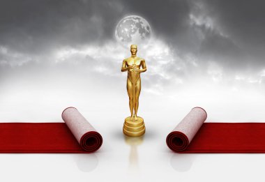 Oscar kırmızı halı üzerinde