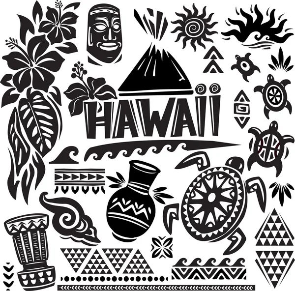 Hawaii seti — Stok Vektör