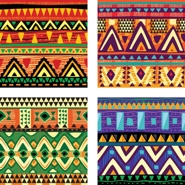 Naadloze tribal textuur — Stockvector