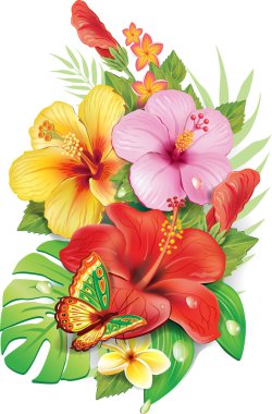 tropikal flowersv buket