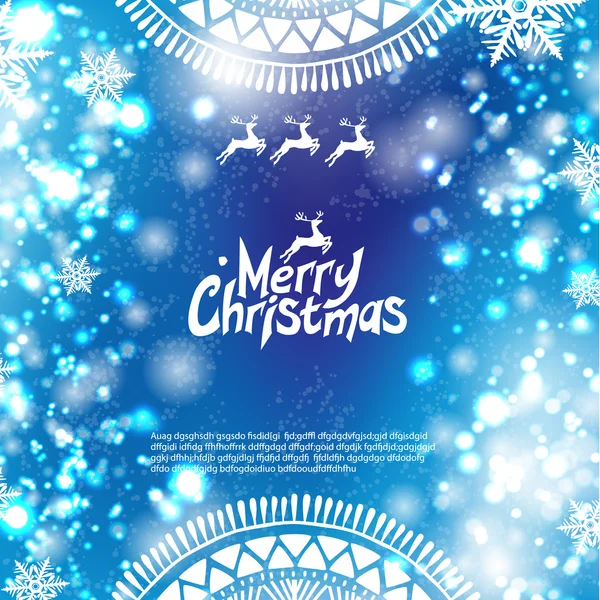 Navidad Bokeh fondo — Vector de stock