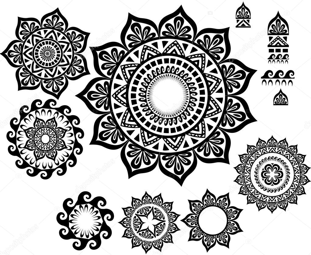 Ornament Pattern with pattern brash