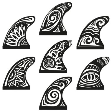 Sörf tahtası Maori sörf stili plaj dekoru