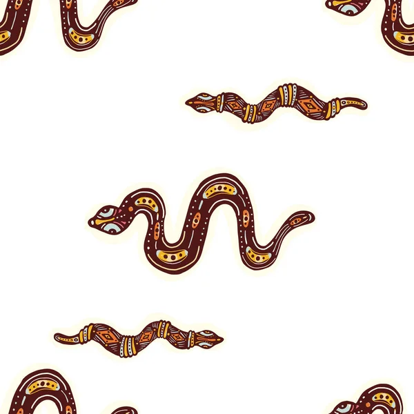 Seamless Pattern Reptile Animal — ストックベクタ